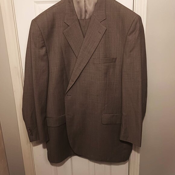 Jack Victor Classic Men 2 Peice Tan Suit   54R - Picture 4 of 16